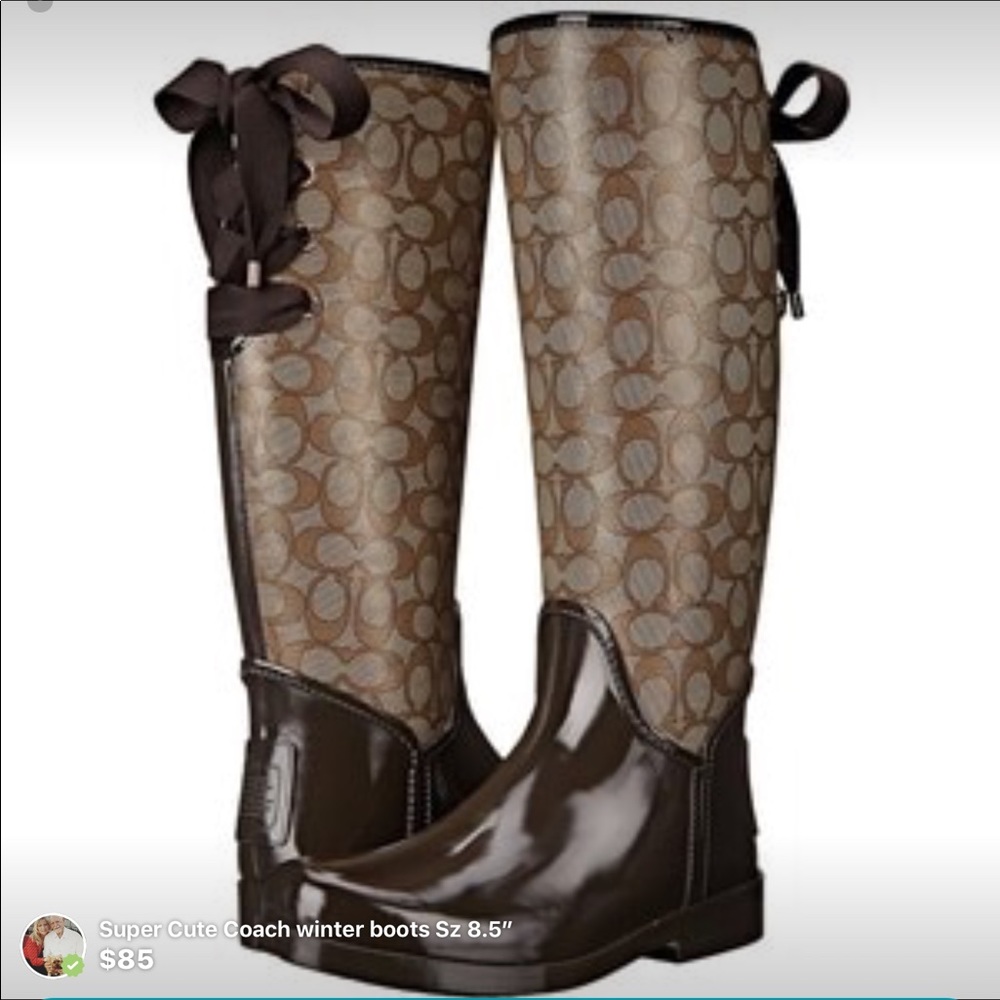 Super cute Coach Rain boots
